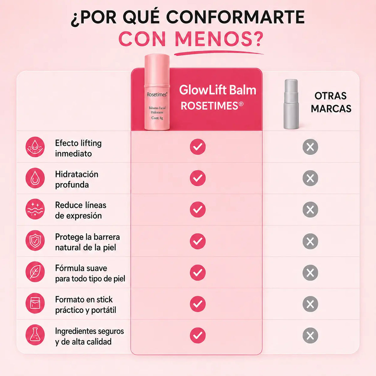RoséSkin Balm® | Bálsamo Facial Hidratante Antiarrugas & Antiedad🌸