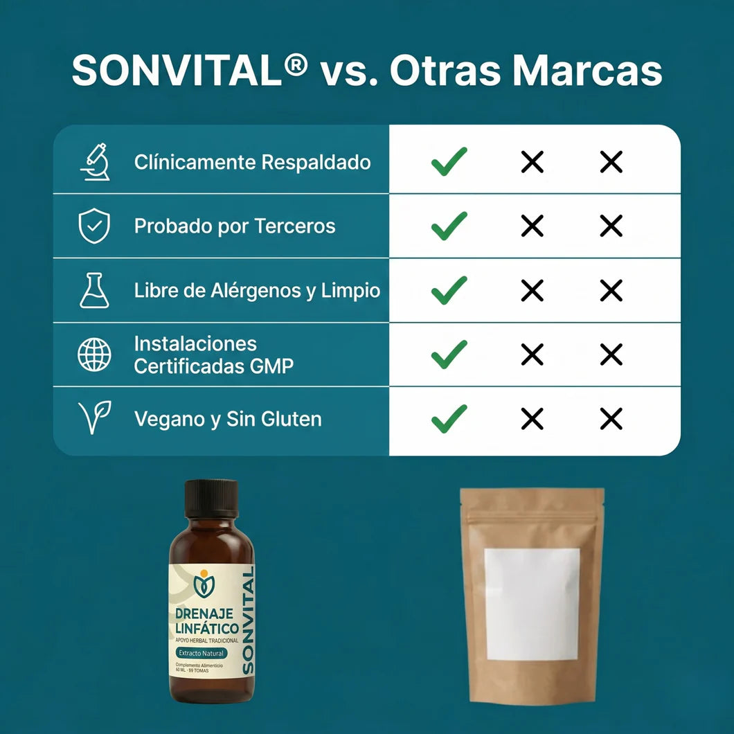 Nueva Fórmula de Máxima Potencia – Drenaje Linfático de SONVITAL™