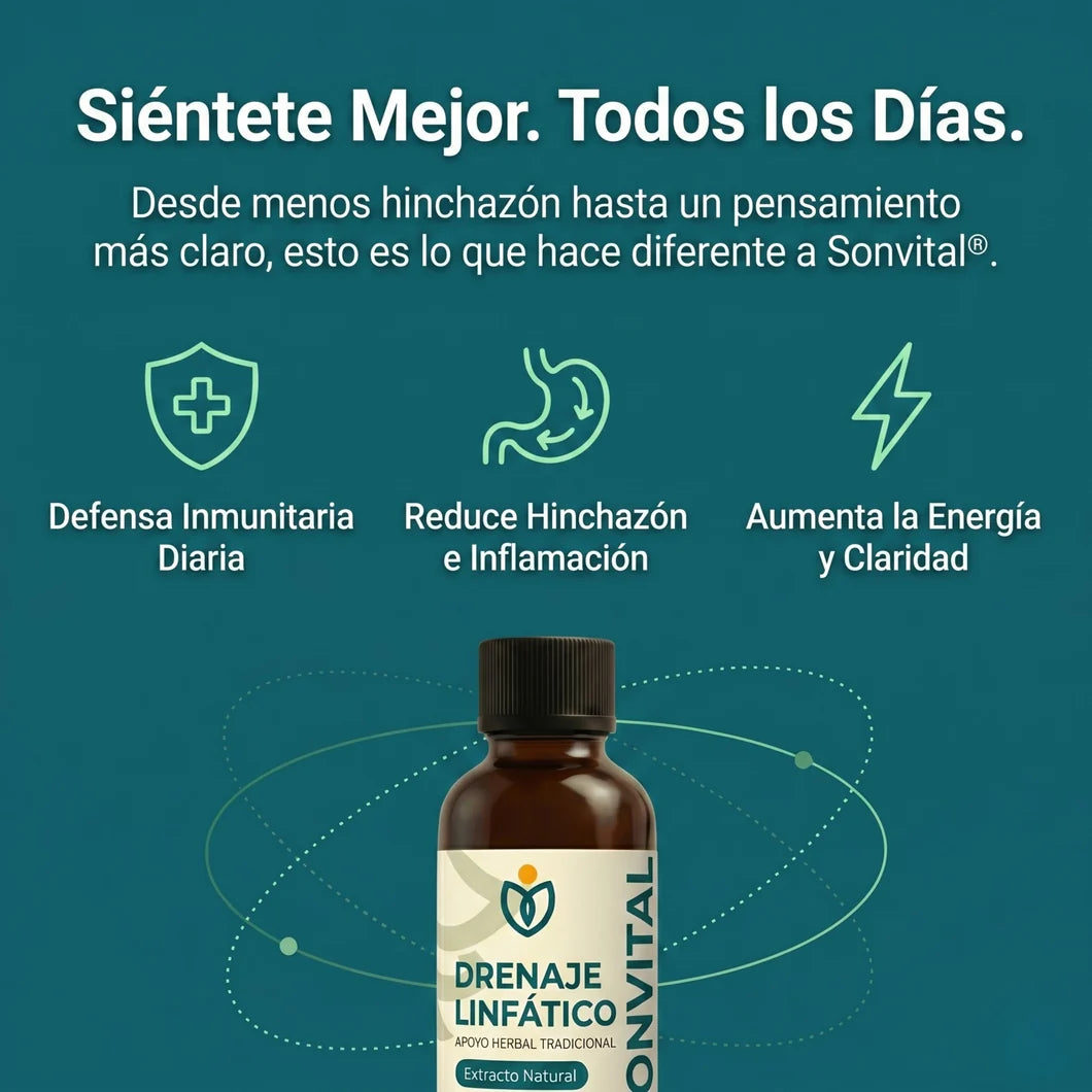 Nueva Fórmula de Máxima Potencia – Drenaje Linfático de SONVITAL™
