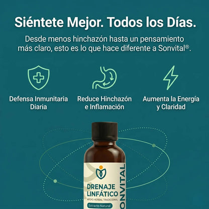 Nueva Fórmula de Máxima Potencia – Drenaje Linfático de SONVITAL™