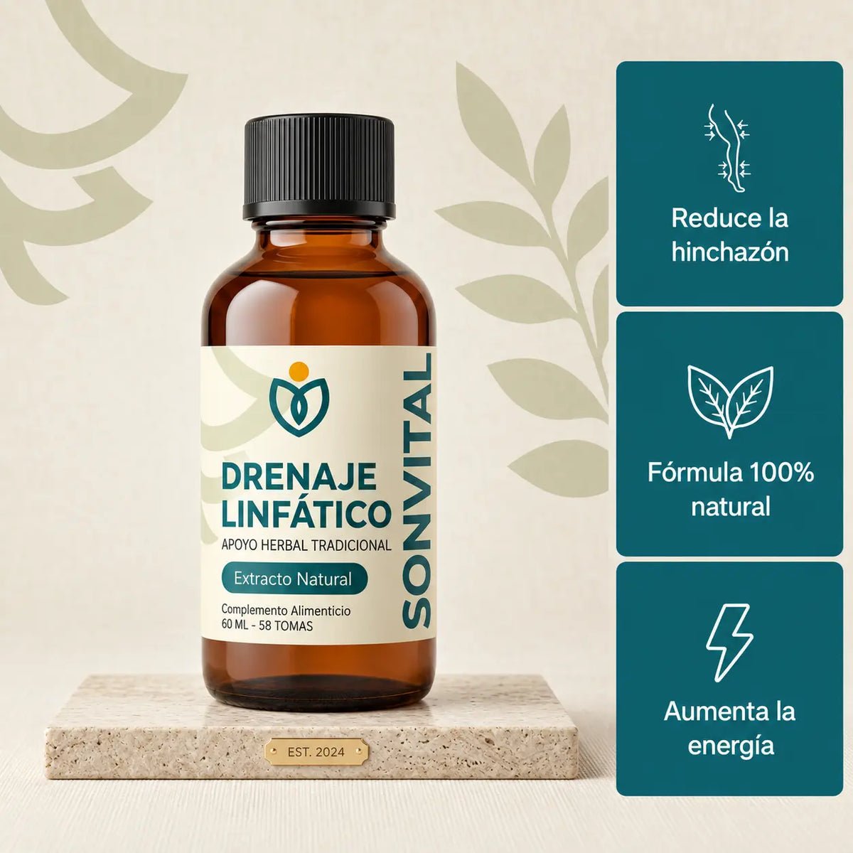 Nueva Fórmula de Máxima Potencia – Drenaje Linfático de SONVITAL™