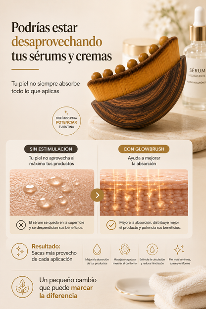 GlowBrush™ | Tu rostro sin hinchazón. Tu contorno definido. Tú misma.