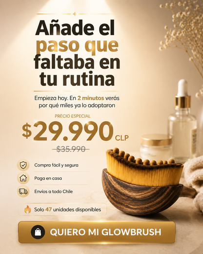 GlowBrush™ | Tu rostro sin hinchazón. Tu contorno definido. Tú misma.